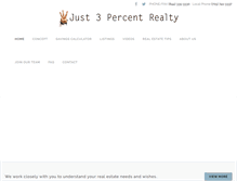 Tablet Screenshot of just3percent.com